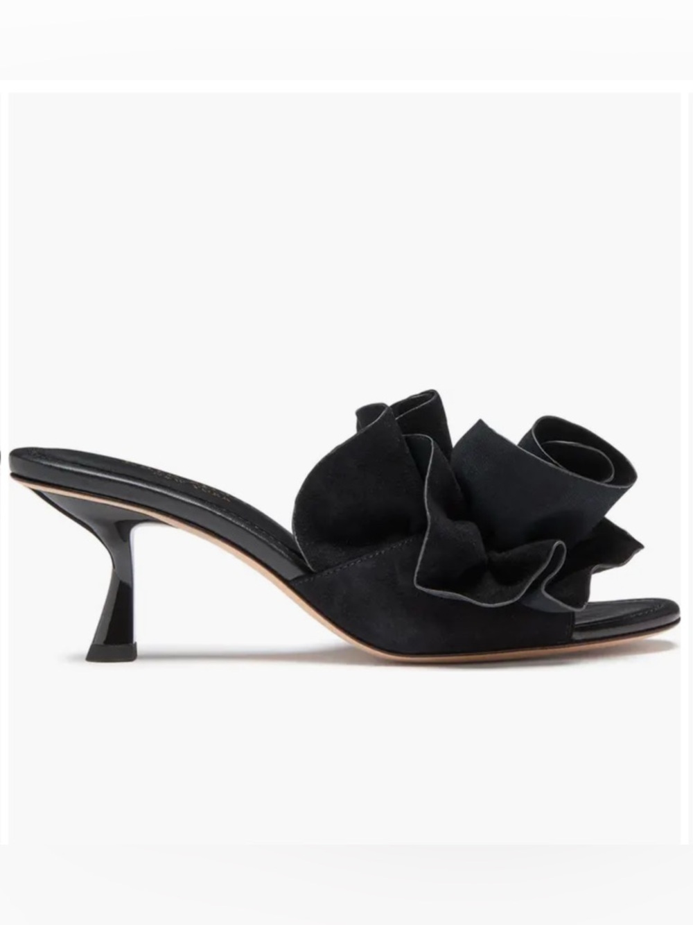 NIB Kate Spade New York Flourish Heeled Sandals in Black - Size 7.5B - Picture 3 of 10